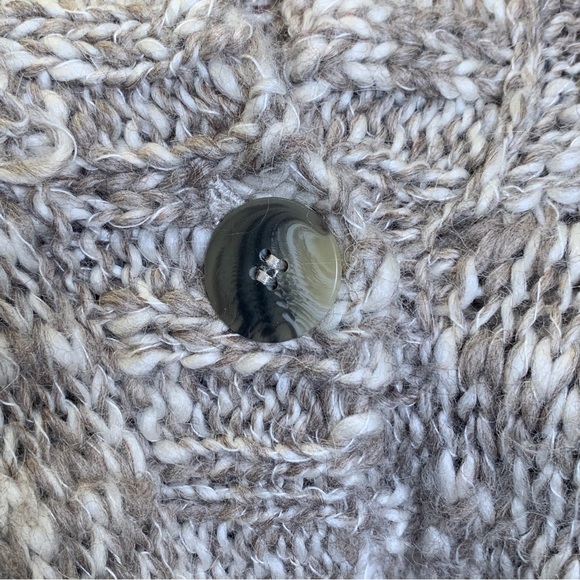 J.Jill Chucky Petite Knitted Wool Alpaca Blend Cardigan Sweater Size Small - Picture 8 of 9